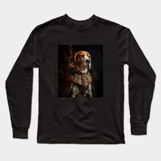 Distinguished Beagle - Medieval English King Long Sleeve T-Shirt